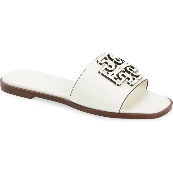 Tory Burch Ines Logo Mule Sandals